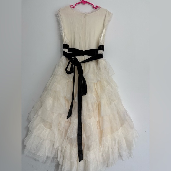 Joyfolie Cream and Black Formal Kids Dress - Picture 4 of 5
